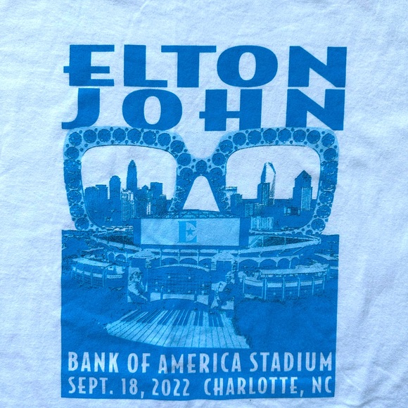 Gildan Shirts Elton John Tour Tee 222 Xl 982022 Charlotte Nc New